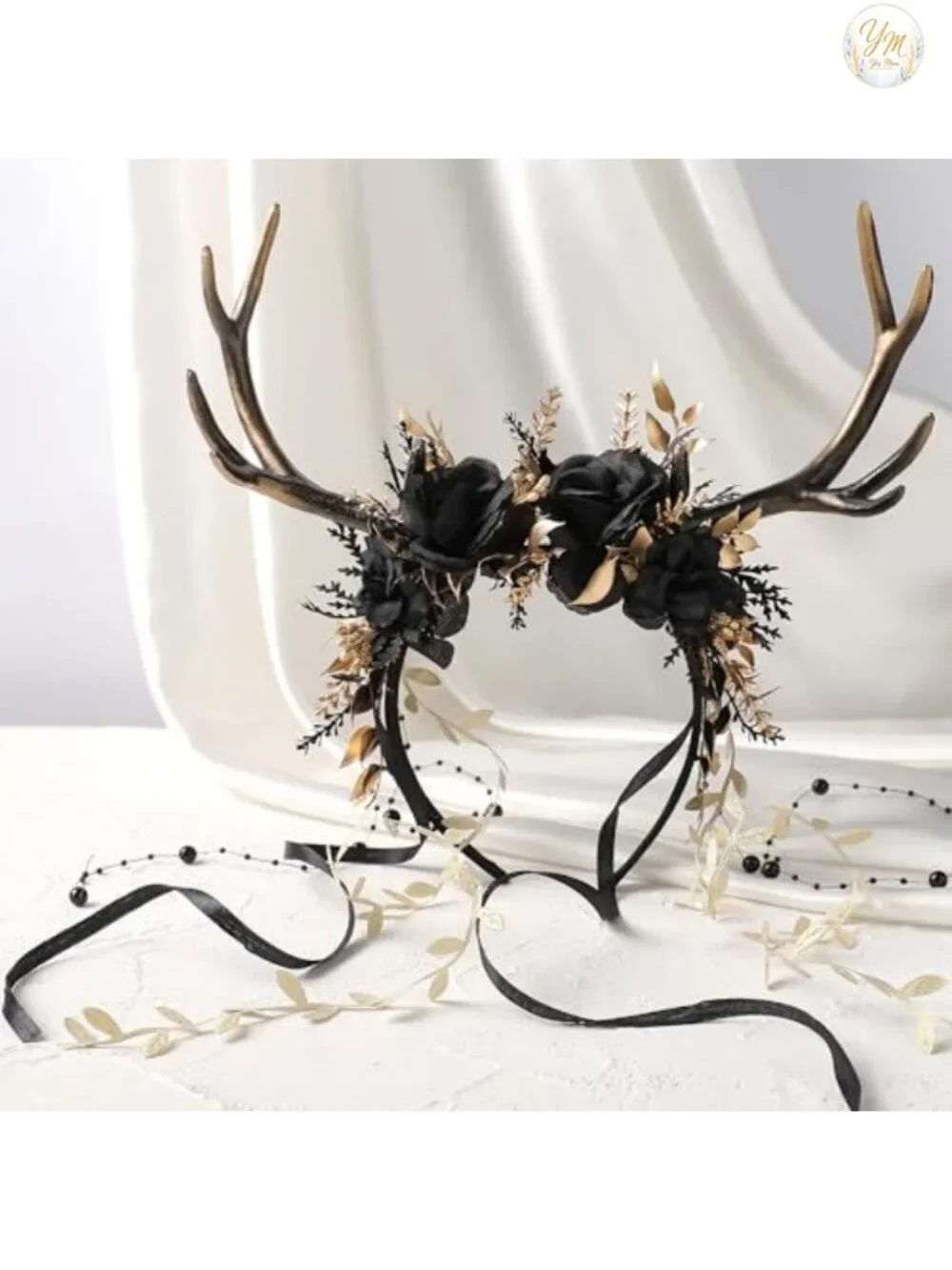 Woodland Fairy Reindeer Antler Headband Plastic Hair Accessory Renaissance